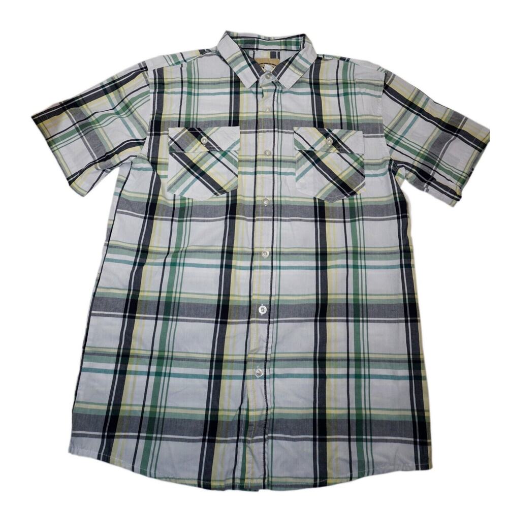 Roebuck & Co Sears Polo Plaid Shirt - Boys XL 18/20 Vintage Retro Series 2017